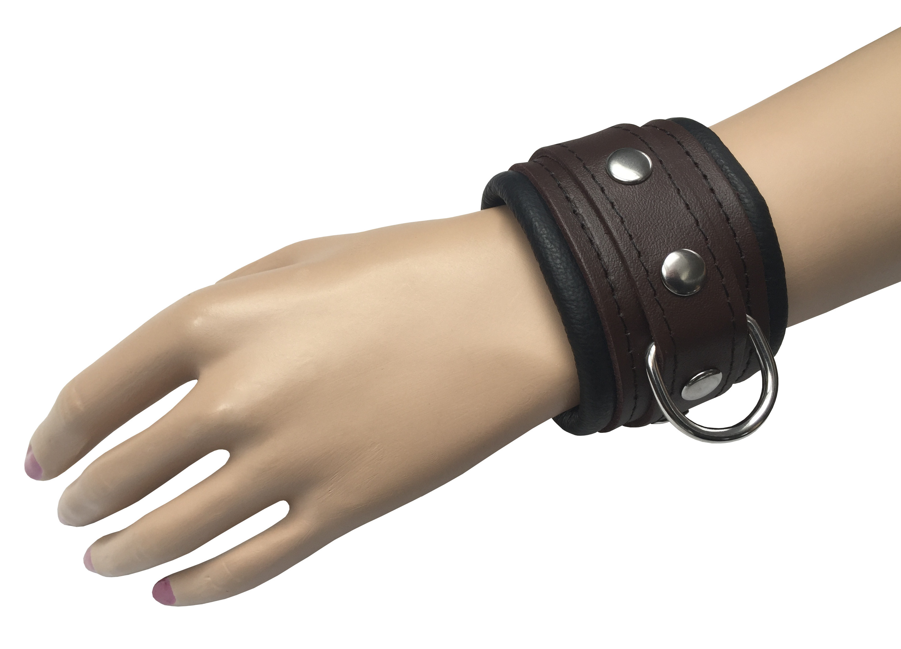 Leder Handfessel Braun