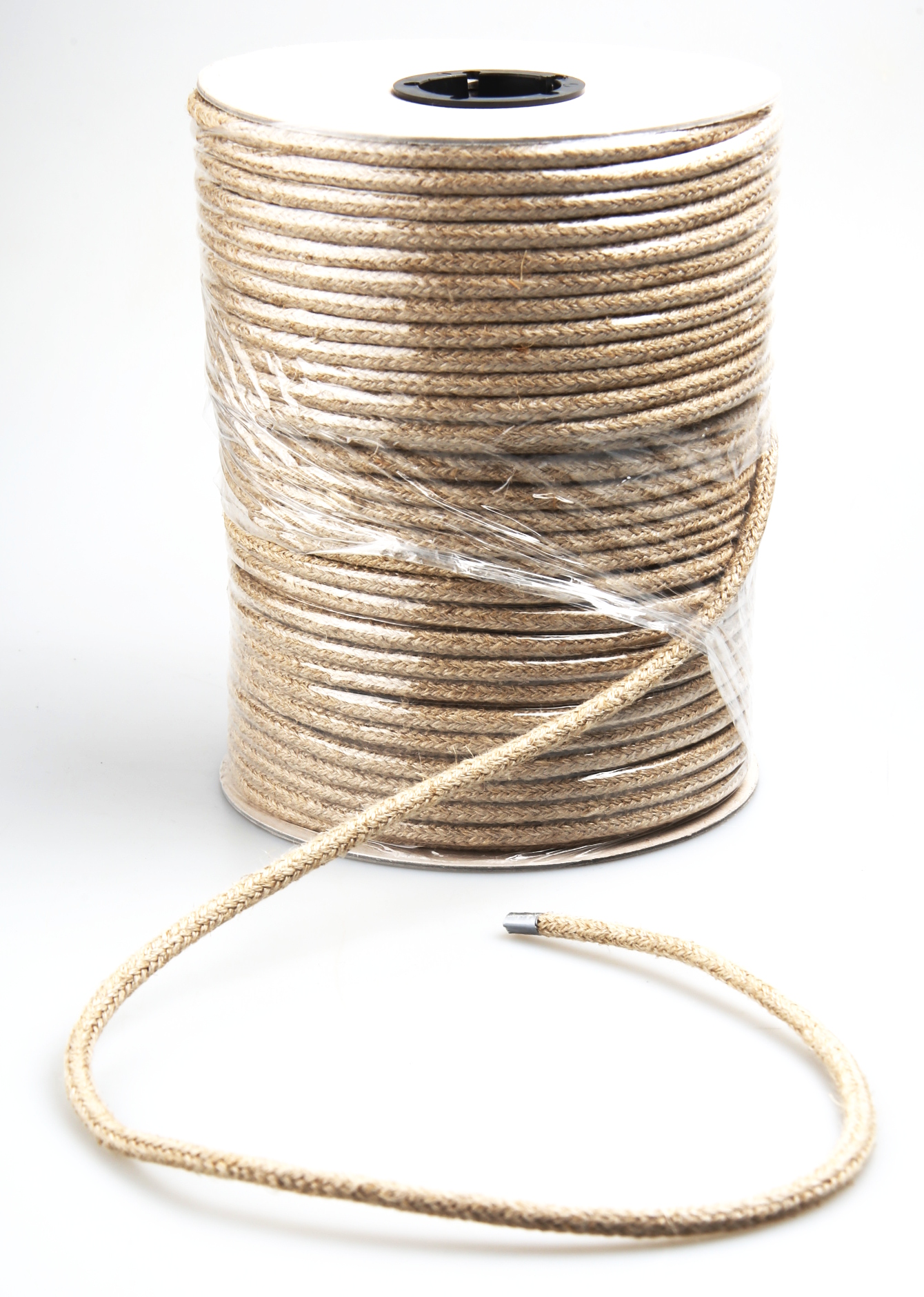 Hanfseil 6mm 1 Meter - geflochten Natur